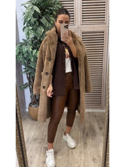 Abrigo pelo camel
