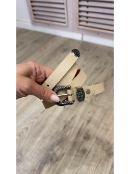 Cinturón beige
