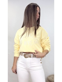 Sudadera Brooklyn amarillo