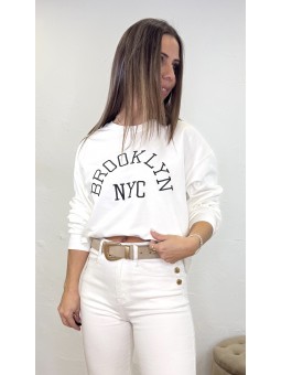 Sudadera Brooklyn blanco