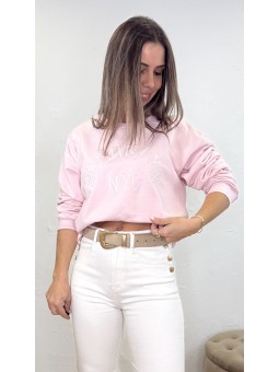Sudadera Brooklyn rosa