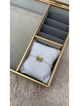 Pulsera perlas lazada oro