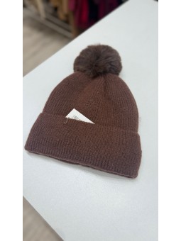 Gorro lana marrón