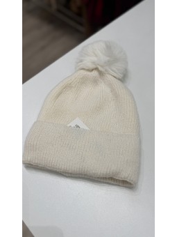 Gorro lana beige