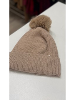 Gorro lana tostado