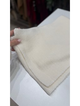 Fular lana beige