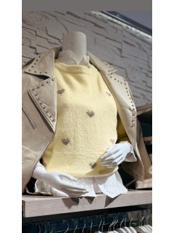 Jersey corazones amarillo