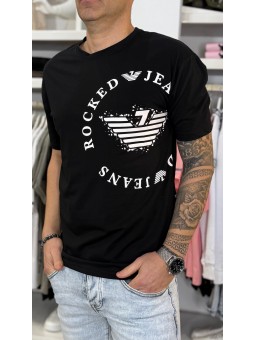 Camiseta rocked negra