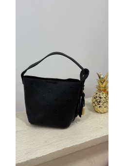 Bolso grabado negro
