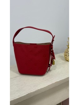 Bolso grabado rojo