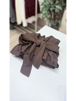 Blusa lazada marrón