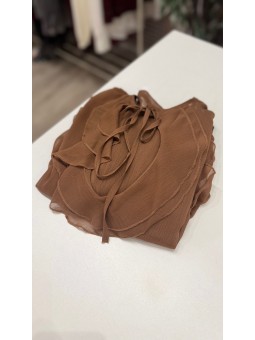 Blusa lazada marrón