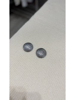 Pendiente redondo plata