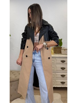 Trench Bianca polipiel