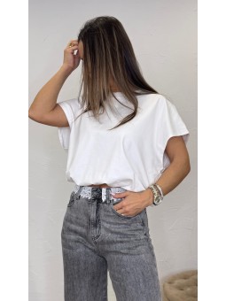 Camiseta bombacho cruda