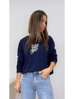 Sudadera NYC marino