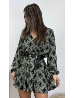 Vestido corto verde