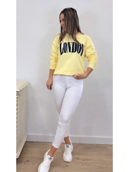 Sudadera London amarilla