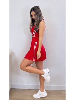 Conjunto tenis/pádel rojo