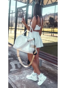 Falda pádel blanca