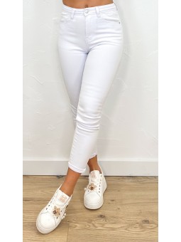 Pantalón skinny blanco