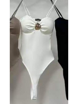 Body abaloro pecho blanco