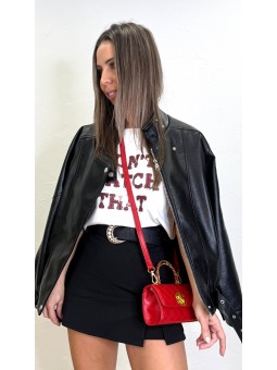 Camiseta letras lentejuelas