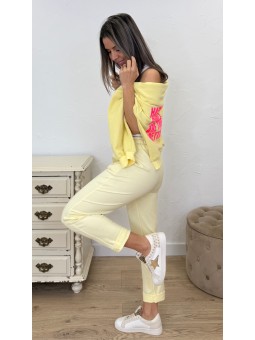 Pantalón sport amarillo