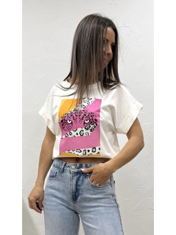 Camiseta tigre blanca
