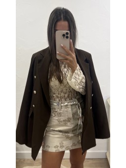 Blazer botones marrón